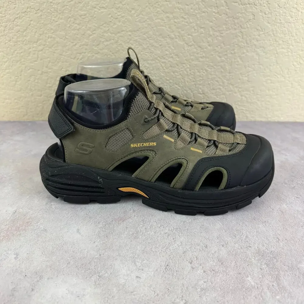 Skechers Shoes Mens Size 7 Fairport-Bradley Outdoor Olive Green Sport Sandal